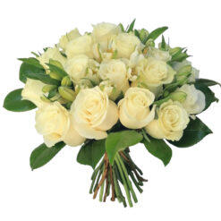 Rosas Brancas em Bouquet